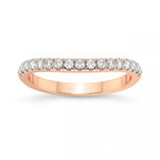 9ct Rose Gold Jovie Wedding Band (1/3 Ct. Tw.) front image