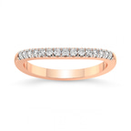 9ct Rose Gold Beth Wedding Band (1/5 Ct. Tw.) front image