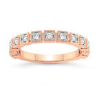 9ct Rose Gold Jules Wedding Band (1/4 Ct. Tw.) front image
