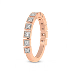 9ct Rose Gold Jules Wedding Band (1/4 Ct. Tw.) left