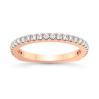 9ct Rose Gold Hayes Wedding Band (1/3 Ct. Tw.) front image