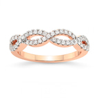 9ct Rose Gold Laine Wedding Band (1/4 Ct. Tw.) front image