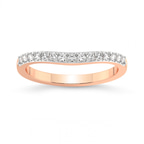 9ct Rose Gold Glen Wedding Band (1/5 Ct. Tw.) front image