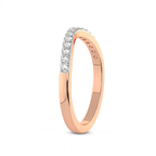 9ct Rose Gold Glen Wedding Band (1/5 Ct. Tw.) left