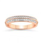 9ct Rose Gold Lane Wedding Band (1/5 Ct. Tw.) front image
