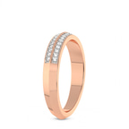 9ct Rose Gold Lane Wedding Band (1/5 Ct. Tw.) left