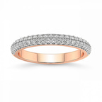 18kt Rose Gold Eve Wedding Band (3/8 Ct. Tw.) front image