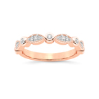 10kt Rose Gold Rosa Wedding Band (1/6 Ct. Tw.) front image