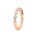 10kt Rose Gold Rosa Wedding Band (1/6 Ct. Tw.) left