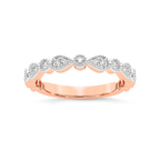 9ct Rose Gold Zeta Wedding Band (1/6 Ct. Tw.) front image