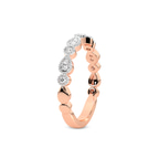 9ct Rose Gold Zeta Wedding Band (1/6 Ct. Tw.) left