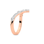 18kt Rose Gold Paxe Wedding Band (1/8 Ct. Tw.) left