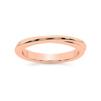 9ct Rose Gold Mira Wedding Band front image