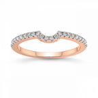 18kt Rose Gold Aya Wedding Band (1/3 Ct. Tw.) front image