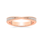 9ct Rose Gold Clmence Wedding Band (1/10 Ct. Tw.) front image