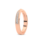 9ct Rose Gold Clmence Wedding Band (1/10 Ct. Tw.) left