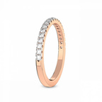 9ct Rose Gold Ann Wedding Band (1/4 Ct. Tw.) left