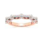 18ct Rose Gold lise Wedding Band (1/2 Ct. Tw.) front image
