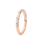 9ct Rose Gold Solne Wedding Band (3/8 Ct. Tw.) left