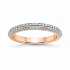10kt Rose Gold Dove Wedding Band (1/4 Ct. Tw.) front image