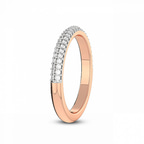10kt Rose Gold Dove Wedding Band (1/4 Ct. Tw.) left