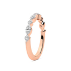 9ct Rose Gold Shailene Wedding Band (3/4 Ct. Tw.) left