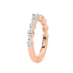 9ct Rose Gold Abigail Wedding Band (7/8 Ct. Tw.) left