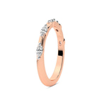 9ct Rose Gold Moana Wedding Band (3/4 Ct. Tw.) left