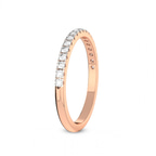 9ct Rose Gold Ila Wedding Band (1/4 Ct. Tw.) left