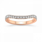 9ct Rose Gold Zoe Wedding Band (1/4 Ct. Tw.) front image