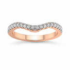 9ct Rose Gold Ari Wedding Band (1/4 Ct. Tw.) front image