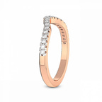 9ct Rose Gold Ari Wedding Band (1/4 Ct. Tw.) left
