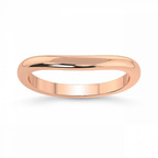 18kt Rose Gold Hope Wedding Band front image
