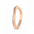 18kt Rose Gold Hope Wedding Band left