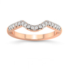 9ct Rose Gold Orla Wedding Band (1/5 Ct. Tw.) front image