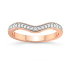 9ct Rose Gold Oona Wedding Band (1/6 Ct. Tw.) front image