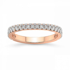 9ct Rose Gold Gia Wedding Band (1/3 Ct. Tw.) front image