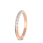 9ct Rose Gold Adley Wedding Band (1/5 Ct. Tw.) left