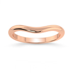18kt Rose Gold Leah Wedding Band front image