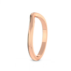 18kt Rose Gold Leah Wedding Band left