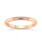 9ct Rose Gold Lia Classic Wedding Band front image