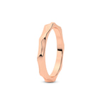 10kt Rose Gold Lyra Wedding Band left