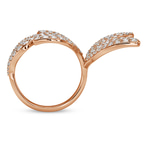 9ct Rose Gold The Floral Hug Cocktail Ring (4 1/2 Ct. Tw.) left