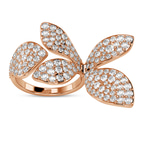 9ct Rose Gold The Floral Hug Cocktail Ring (4 1/2 Ct. Tw.) right