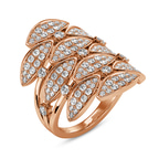 9ct Rose Gold Intertwined Cocktail Ring (3/4 Ct. Tw.) front image
