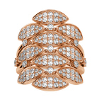 9ct Rose Gold Intertwined Cocktail Ring (3/4 Ct. Tw.) right