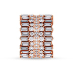 9ct Rose Gold The Eclipse Cocktail Ring (6 Ct. Tw.) left