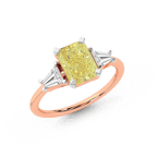 10kt Rose Gold A Summer's Day Colored Lab Diamond Ring (4 Ct. Tw.) front image