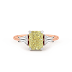 10kt Rose Gold A Summer's Day Colored Lab Diamond Ring (4 Ct. Tw.) side right image one
