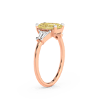 10kt Rose Gold A Summer's Day Colored Lab Diamond Ring (4 Ct. Tw.) standing product image one
